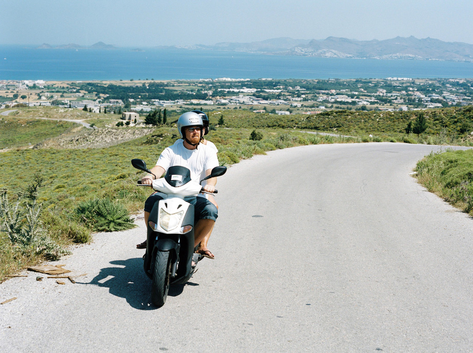 Kos runt på scooter - Grekland